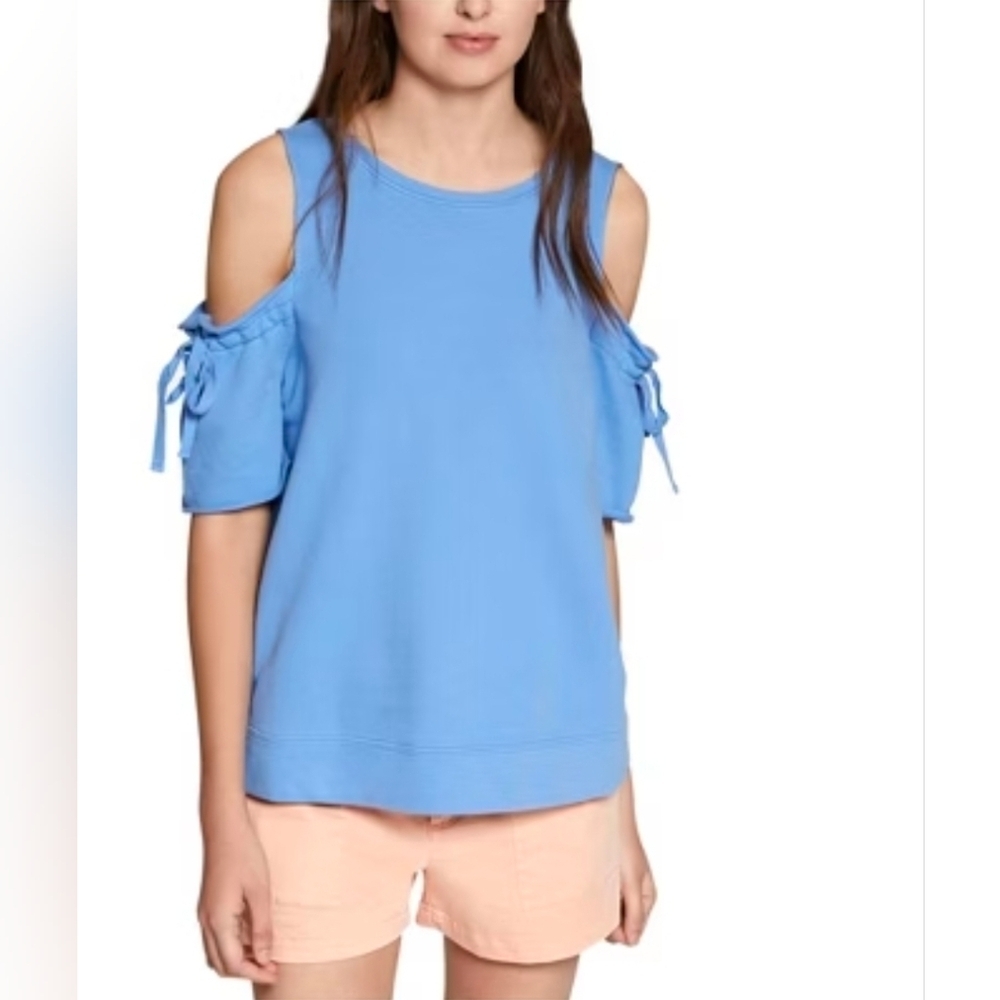 ❤️ NWOT! SANCTUARY CROSBY COLD SHOULDER SWEATSHIRT TOP, SMALL